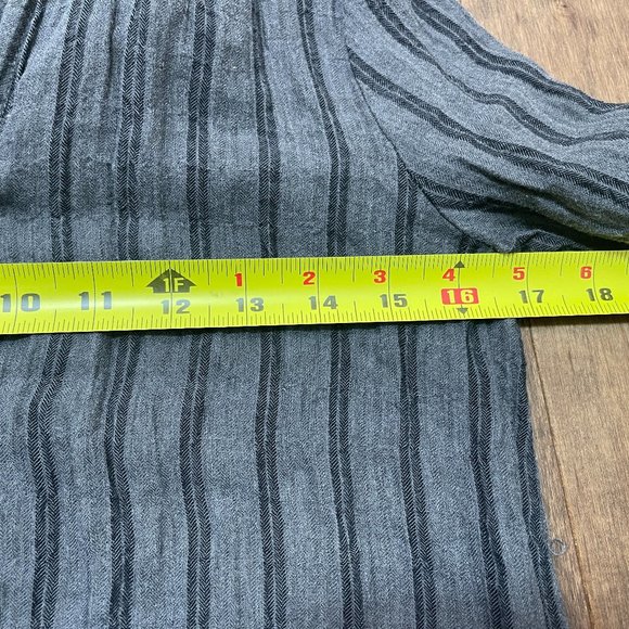 Anthropologie Cloth & Stone Grey Striped Tunic sz XS - Picture 11 of 12